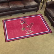 St. Louis Cardinals 4ft. x 6ft. Plush Area Rug - Retro Collection - 1950 St. Louis Cardinals, 1881