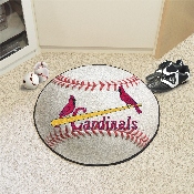 St. Louis Cardinals Baseball Rug - 27in. Diameter - Retro Collection - 1950 St. Louis Cardinals, 1885