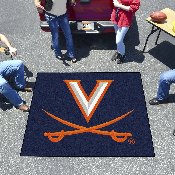 Virginia Cavaliers Tailgater Rug - 5ft. x 6ft. - V Sabre Primary Logo, 1937
