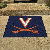 Virginia Cavaliers All-Star Rug - 34 in. x 42.5 in. - V Sabre Primary Logo, 1943