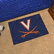 Virginia Cavaliers Starter Mat Accent Rug - 19in. x 30in. - V Sabre Primary Logo, 1944