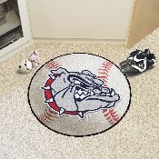 Gonzaga Bulldogs Baseball Rug - 27in. Diameter, 1951