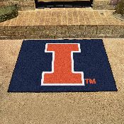 Illinois Illini All-Star Rug - 34 in. x 42.5 in., 1961