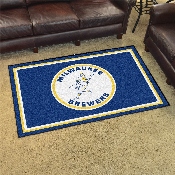 Milwaukee Brewers 4ft. x 6ft. Plush Area Rug1970, 2017