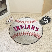 Cleveland Indians Baseball Rug - 27in. Diameter, 2038