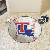 Louisiana Tech Bulldogs Baseball Rug - 27in. Diameter, 2063