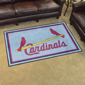 St. Louis Cardinals 4ft. x 6ft. Plush Area Rug - Retro Collection - 1976 St. Louis Cardinals, 2076