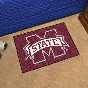 Mississippi State Bulldogs Starter Mat Accent Rug - 19in. x 30in. - M State Primary Logo, 2089