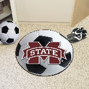 Mississippi State Bulldogs Soccer Ball Rug - 27in. Diameter, 2093