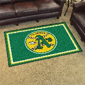 Oakland Athletics 4ft. x 6ft. Plush Area Rug1981, 2110
