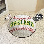 Oakland Athletics Baseball Rug - 27in. Diameter1981, 2114