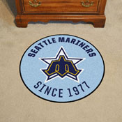 Seattle Mariners Roundel Rug - 27in. Diameter - Retro Collection - 1981 Seattle Mariners, 2116