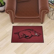Arkansas Razorbacks Starter Mat Accent Rug - 19in. x 30in. - Razorback Primary Logo, 2125