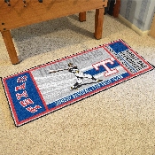 Texas Rangers Ticket Runner Rug - 30in. x 72in. - Retro Collection - 1984 Texas Rangers, 2170