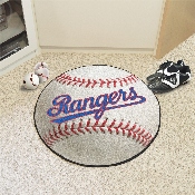 Texas Rangers Baseball Rug - 27in. Diameter - Retro Collection - 1984 Texas Rangers, 2173