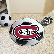 St. Cloud State Huskies Soccer Ball Rug - 27in. Diameter, 2279