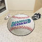 Arizona Diamondbacks Baseball Rug - 27in. Diameter 1998 Retro Logo, 2296