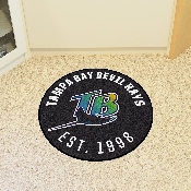 Tampa Bay Devil Rays Roundel Rug - 27in. Diameter, 2298