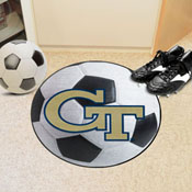 Georgia Tech Yellow Jackets Soccer Ball Rug - 27in. Diameter, 2333