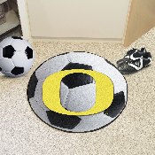 Oregon Ducks Soccer Ball Rug - 27in. Diameter - O Primary Logo, 2366