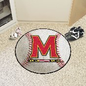 Maryland Terrapins Baseball Rug - 27in. Diameter, 2441