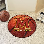 Maryland Terrapins Basketball Rug - 27in. Diameter, 2447