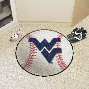 West Virginia Mountaineers Baseball Rug - 27in. Diameter, 2459
