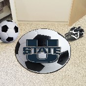 Utah State Aggies Soccer Ball Rug - 27in. Diameter, 2530