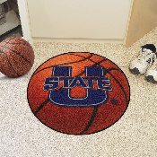 Utah State Aggies Basketball Rug - 27in. Diameter, 2537
