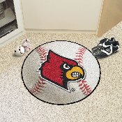 Louisville Cardinals Baseball Rug - 27in. Diameter - Cardinal Head Primary Logo, 2639