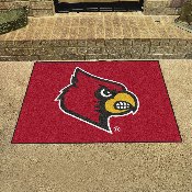 Louisville Cardinals All-Star Rug - 34 in. x 42.5 in. - Cardinal Head Primary Logo, 2642