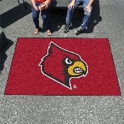 Louisville Cardinals Ulti-Mat Rug - 5ft. x 8ft. - Cardinal Head Primary Logo, 2643