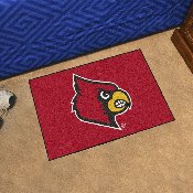 Louisville Cardinals Starter Mat Accent Rug - 19in. x 30in. - Cardinal Head Primary Logo, 2646