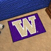 Washington Huskies Starter Mat Accent Rug - 19in. x 30in. - W Primary Logo - Purple, 2683