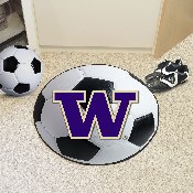 Washington Huskies Soccer Ball Rug - 27in. Diameter, 2691