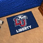 Liberty Flames Starter Mat Accent Rug - 19in. x 30in. - LU Sparky Head Primary Logo, 2737