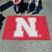 Nebraska Cornhuskers Ulti-Mat Rug - 5ft. x 8ft. - N Primary Logo, 2875