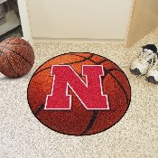 Nebraska Cornhuskers Basketball Rug - 27in. Diameter - N Primary Logo, 2878