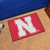 Nebraska Cornhuskers Starter Mat Accent Rug - 19in. x 30in. - N Primary Logo, 2880