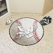 Eastern Washington Eagles Baseball Rug - 27in. Diameter, 2999