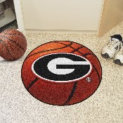 Georgia Basketball Mat 27" diameter, 3022