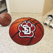 South Dakota Coyotes Basketball Rug - 27in. Diameter, 3040