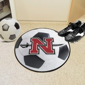 Nicholls State Colonels Soccer Ball Rug - 27in. Diameter, 3064