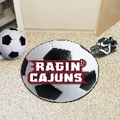 Louisiana-Lafayette Ragin' Cajuns Soccer Ball Rug - 27in. Diameter, 3074