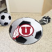 Utah Utes Soccer Ball Rug - 27in. Diameter, 3129