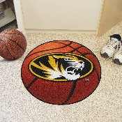 Missouri Tigers Basketball Rug - 27in. Diameter, 3279