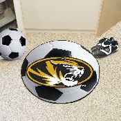 Missouri Tigers Soccer Ball Rug - 27in. Diameter, 3282
