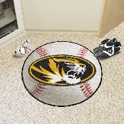 Missouri Tigers Baseball Rug - 27in. Diameter, 3285