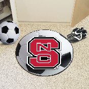 NC State Wolfpack Soccer Ball Rug - 27in. Diameter, NSC Logo, 3372