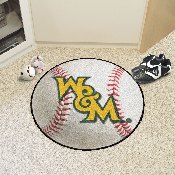 William & Mary Tribe Baseball Rug - 27in. Diameter, 3520